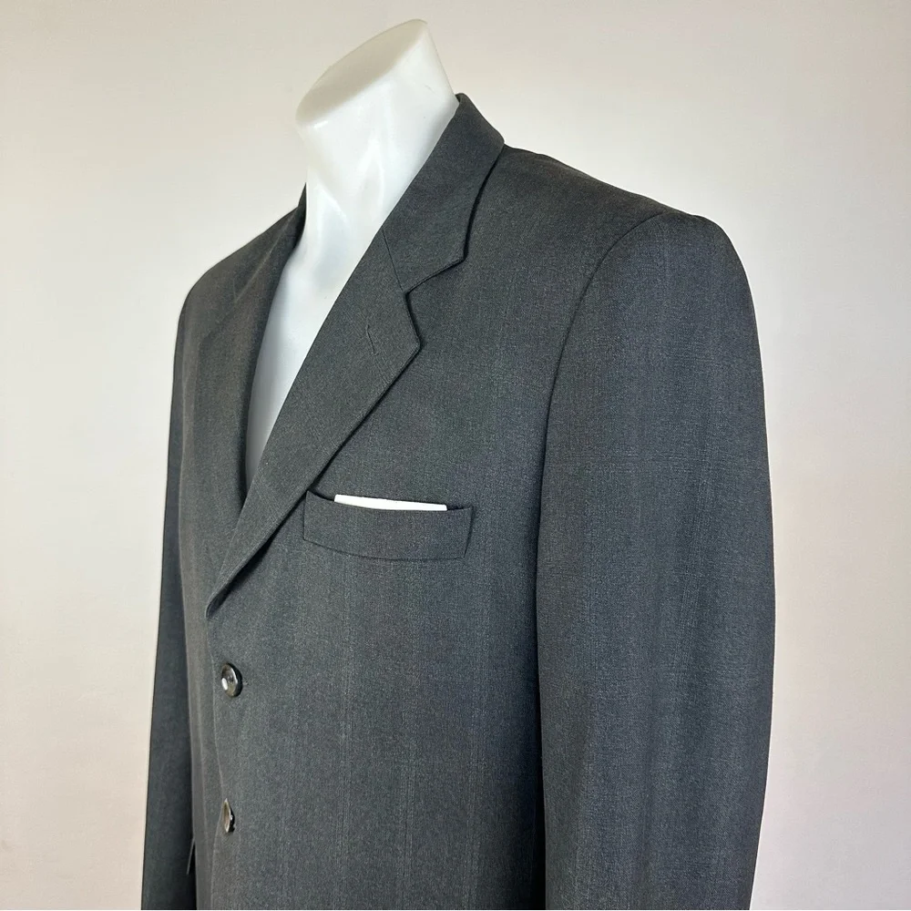 Nicholas Superfine Virgin Wool Classic Gray Men's Blazer